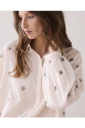Summum Woman Blouse Scattered embro 122 Ivory