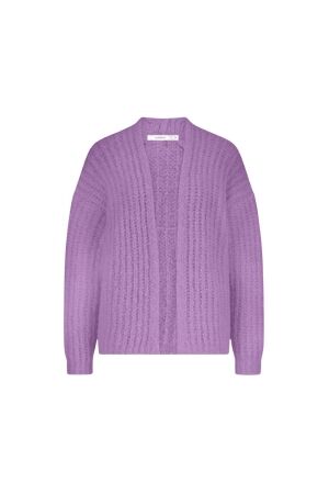 Summum Woman Cardigan cushy wool blend knit 315 Sheer Violet