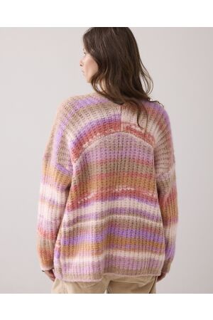 Summum Woman Cardigan cushy wool blend knit 120 Multicolour
