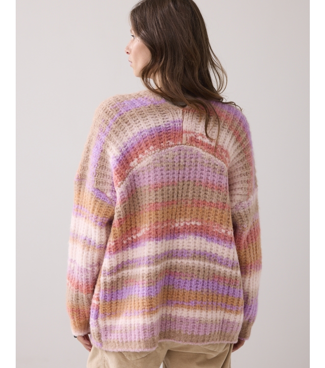 Summum Woman Cardigan cushy wool blend knit 120 Multicolour