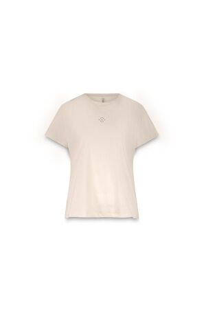 Summum Woman Rhine stone logo tee 122 Ivory