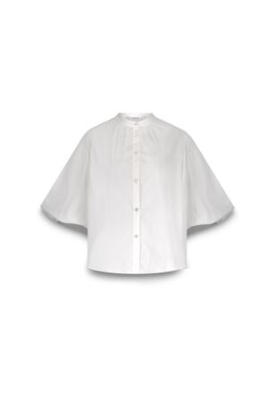 Summum Woman Blouse Cotton stretch 115 Off White