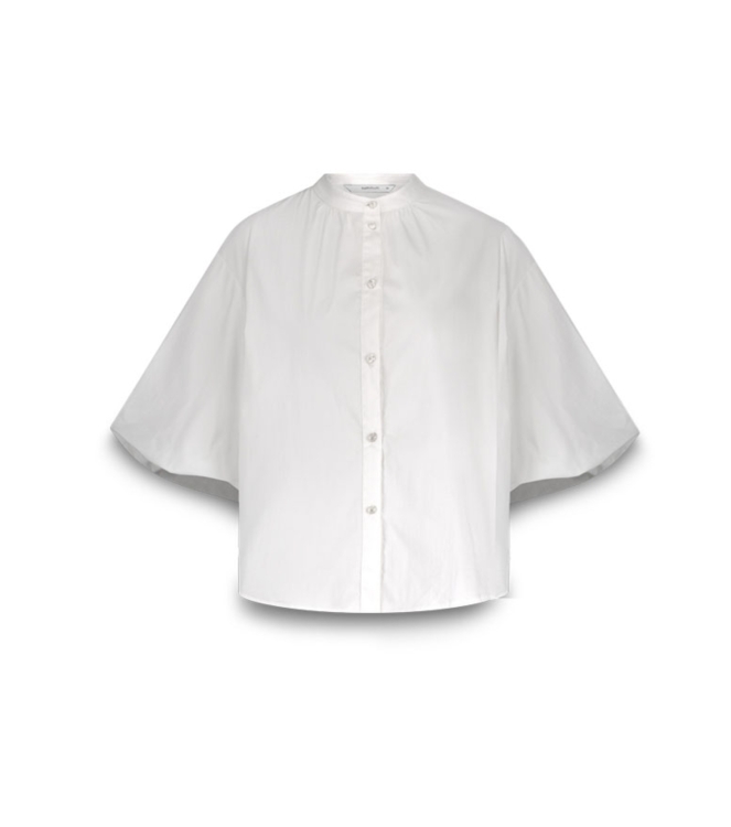 Summum Woman Blouse Cotton stretch 115 Off White