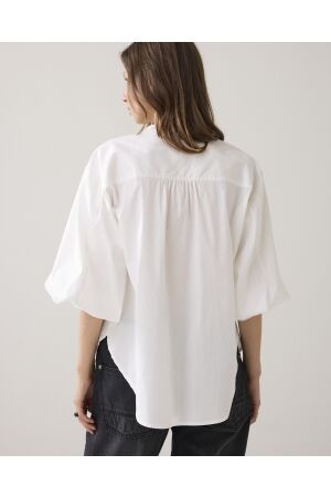 Summum Woman Blouse Cotton stretch 115 Off White