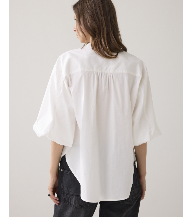 Summum Woman Blouse Cotton stretch 115 Off White