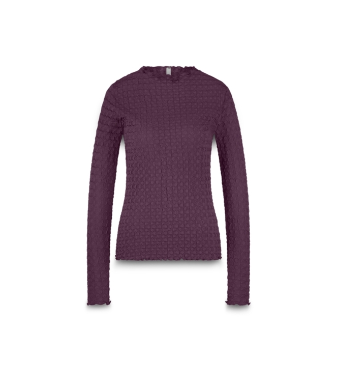 Summum Woman Top Structure jersey 324 Wineberry