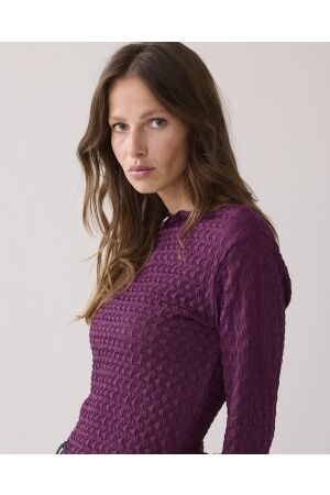 Summum Woman Top Structure jersey 324 Wineberry