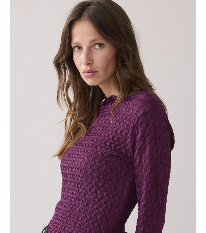 Summum Woman Top Structure jersey 324 Wineberry