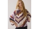 Summum Woman Top wide sleeves Zigzag print 120 Multicolour