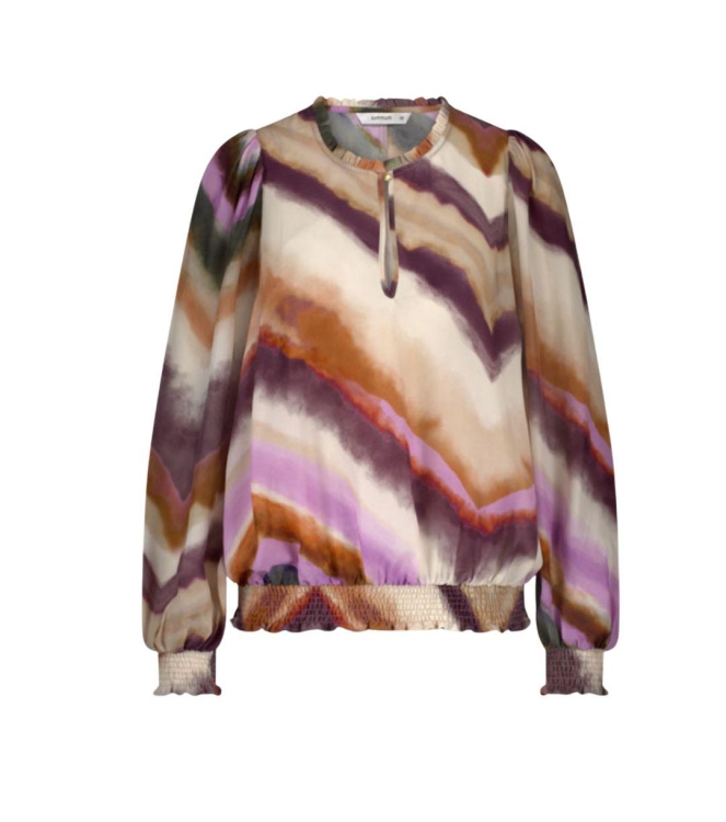 Summum Woman Top long sleeves Zigzag print 120 Multicolour
