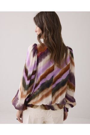 Summum Woman Top long sleeves Zigzag print 120 Multicolour