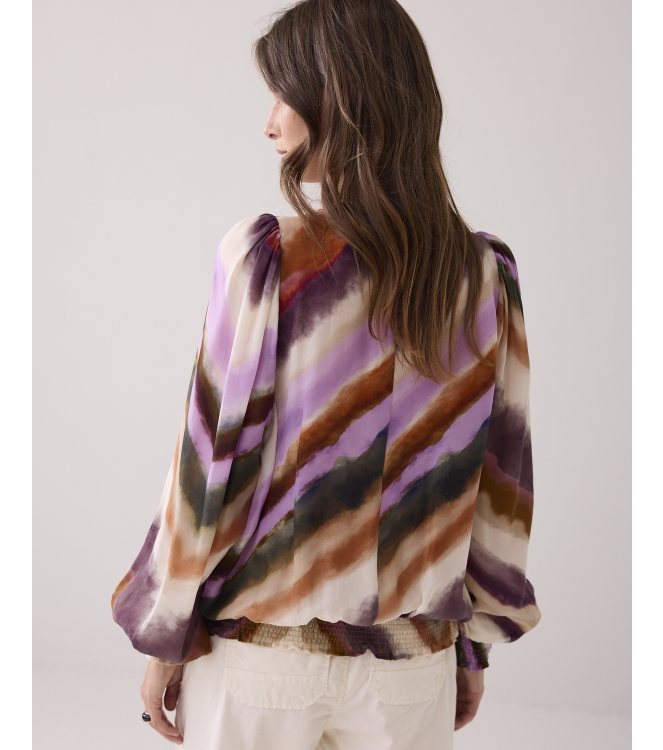 Summum Woman Top long sleeves Zigzag print 120 Multicolour