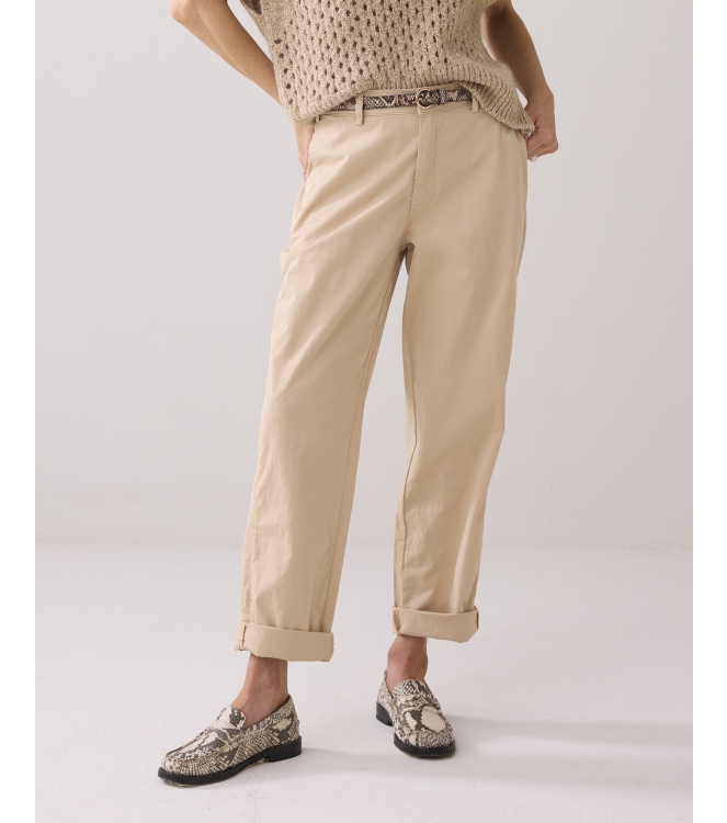 Summum Woman Cocoon chino aurora stretch twill 722 Alpaca