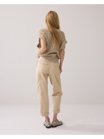 Summum Woman Cocoon chino aurora stretch twill 722 Alpaca