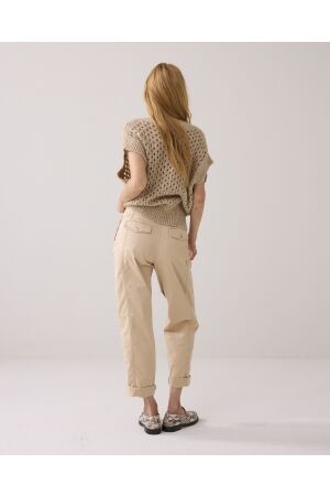 Summum Woman Cocoon chino aurora stretch twill 722 Alpaca