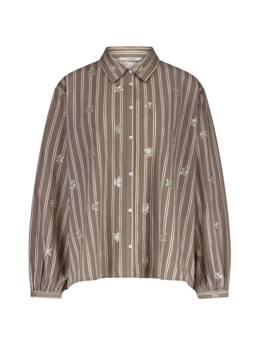 Summum Woman Blouse Stripe scattered embro 706 Funghi