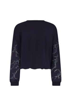 NUKUS Suzanne Pullover Strass 70 navy