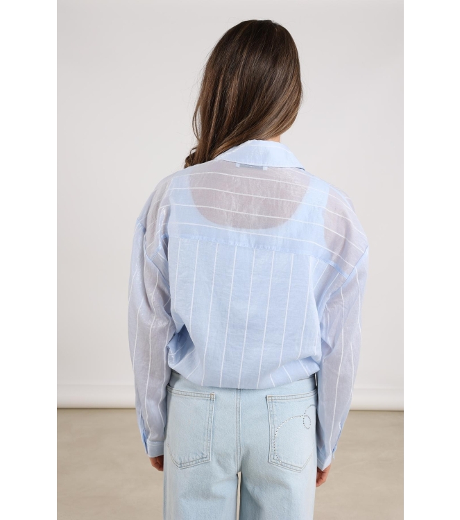 NUKUS Iris Blouse Stripe 270 ice/offwhite