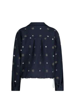NUKUS Newport Blouse Embroidery 226 navy/silver