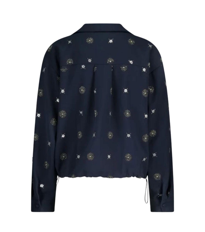 NUKUS Newport Blouse Embroidery 226 navy/silver