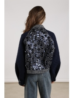 NUKUS Milou Jacket Paillet 70 navy