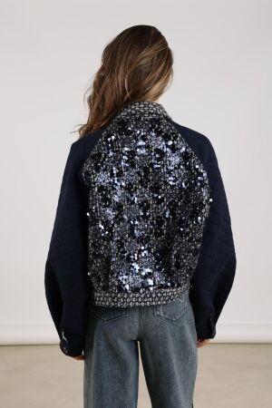 NUKUS Milou Jacket Paillet 70 navy