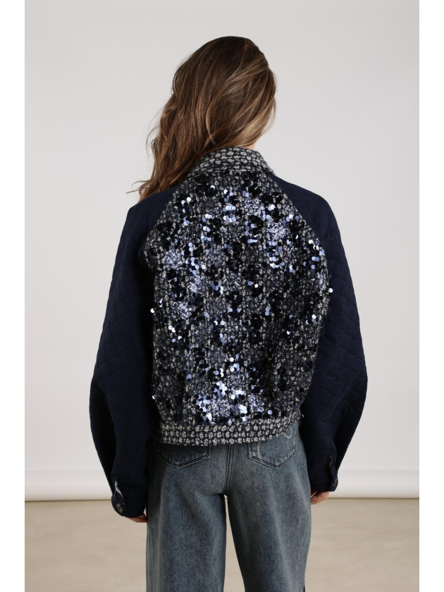 NUKUS Milou Jacket Paillet 70 navy