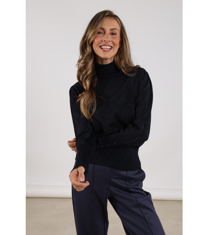 NUKUS Sylvia Pullover Lurex 70 navy