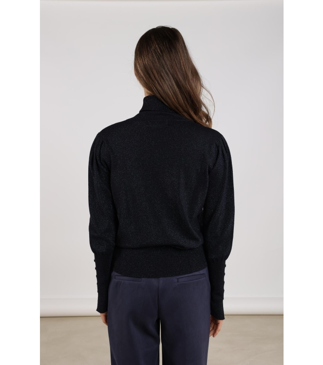 NUKUS Sylvia Pullover Lurex 70 navy