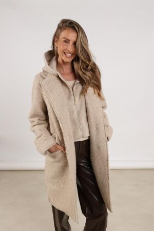 NUKUS Inna Jacket Boucle 9 sand