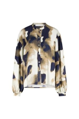 NUKUS Coco Blouse 296 sand/navy
