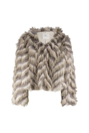 NUKUS Lori Jacket Zigzag 309 offwhite/grey