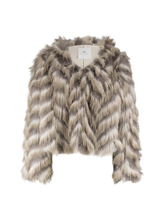 NUKUS Lori Jacket Zigzag 309 offwhite/grey