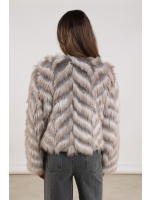 NUKUS Lori Jacket Zigzag 309 offwhite/grey