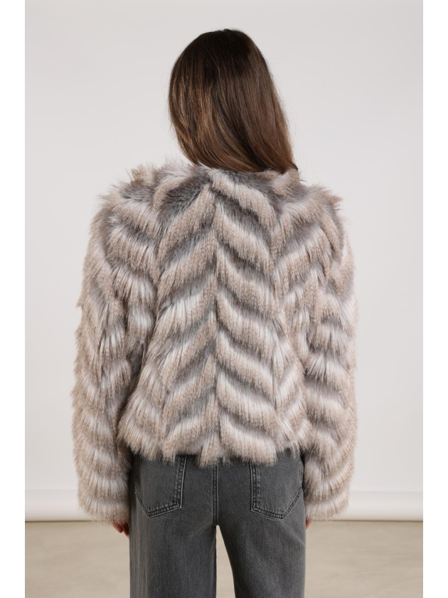 NUKUS Lori Jacket Zigzag 309 offwhite/grey