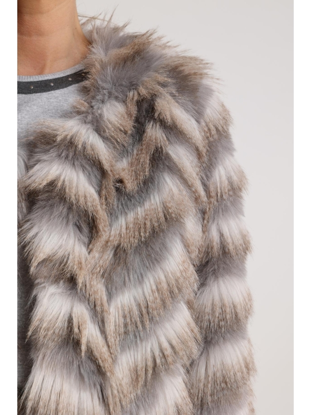 NUKUS Lori Jacket Zigzag 309 offwhite/grey
