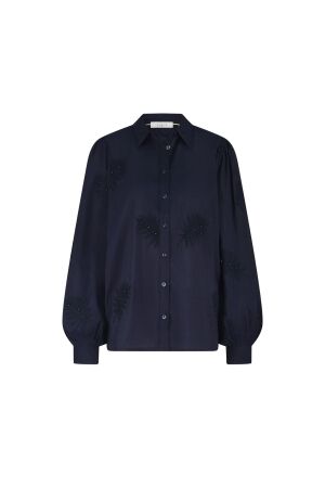 NUKUS Milanova Blouse Pearl 70 navy