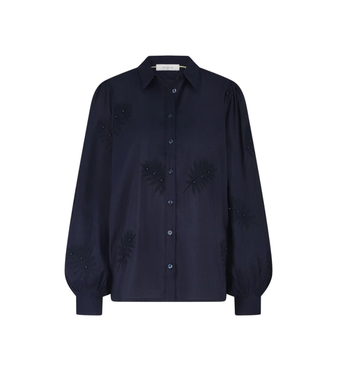 NUKUS Milanova Blouse Pearl 70 navy