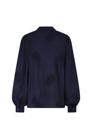 NUKUS Milanova Blouse Pearl 70 navy
