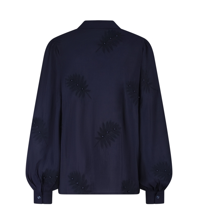 NUKUS Milanova Blouse Pearl 70 navy