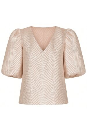 NUKUS Mirthe Top Shiny 267 gold/dusty pink