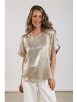 NUKUS Irene Top Shiny 4 gold