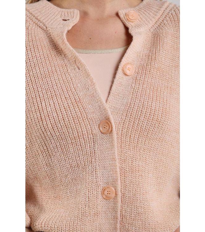 NUKUS Jess Cardigan Lurex 266 dusty pink