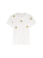 NUKUS Pearly Shirt Flower 17 off white