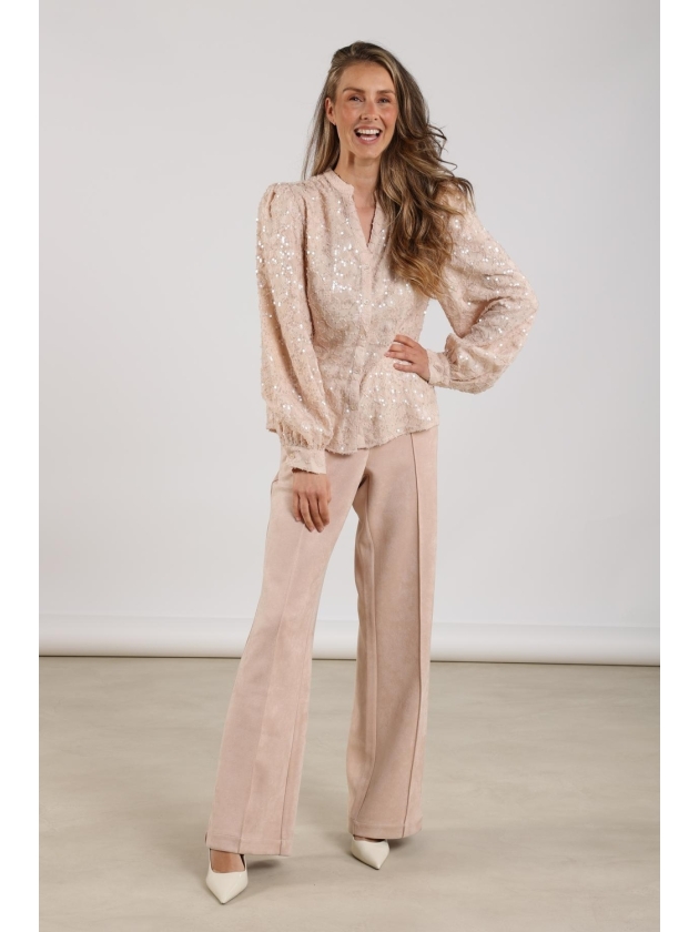 NUKUS Jill Pants Suedine 266 dusty pink