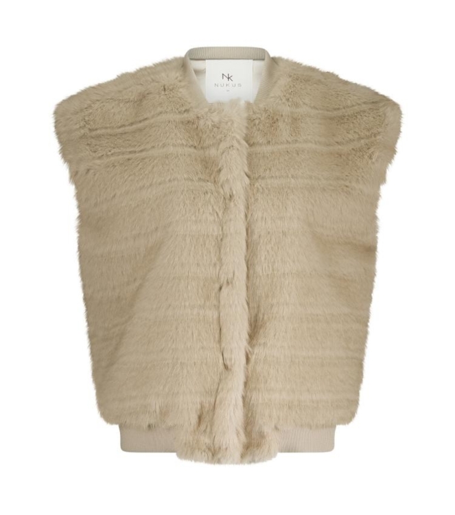 NUKUS Billy Gilet Stripe 9 sand
