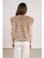 NUKUS Billy Gilet Stripe 9 sand