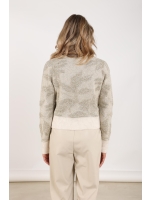 NUKUS Lia Pullover Lurex 126 offwhite/gold