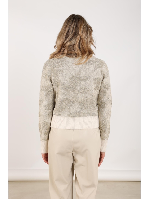 NUKUS Lia Pullover Lurex 126 offwhite/gold