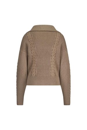 NUKUS Clair Pullover Zipper 65 fango